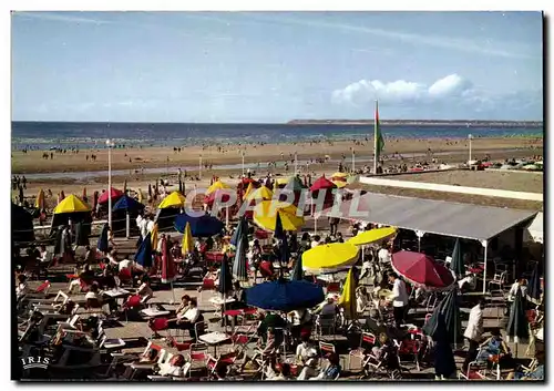 Moderne Karte Deauville Plage Fleurie Le Bar du soleil et la Plage