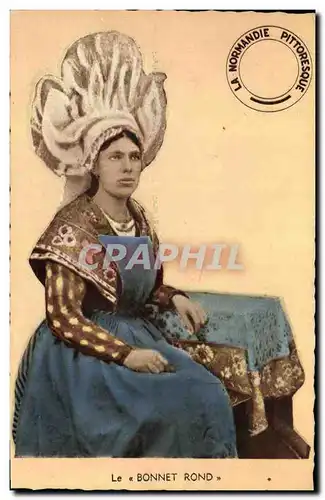 Cartes postales moderne Le Bonnet Rond Femme Folklore Costume