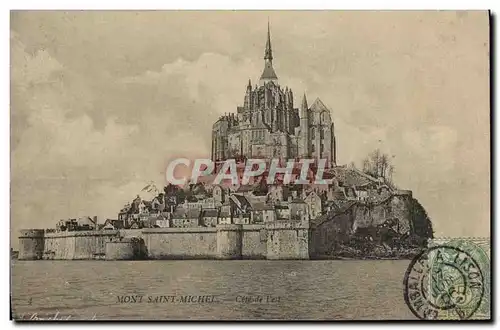 Ansichtskarte AK Mont St Michel Cote de l Est