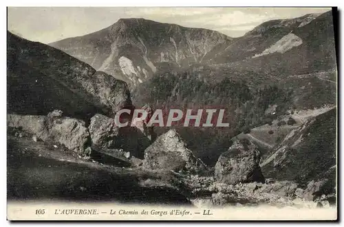 Ansichtskarte AK L Auvergne Le Chemin des Gorges d Enfer