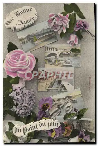 Cartes postales Une bonne annee du point du jour Paris