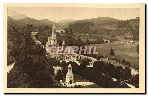 Ansichtskarte AK Lourdes La Basilique et le Monument Interallie