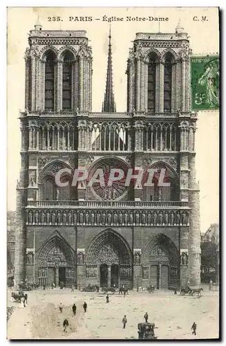 Cartes postales Paris Eglise Notre Dame Collection Petit Journal