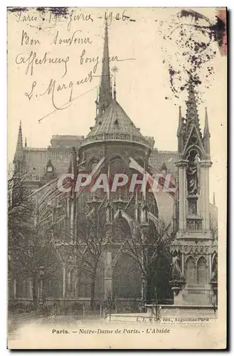 Cartes postales Paris Eglise Notre Dame L Abside