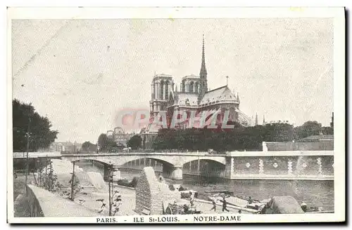 Cartes postales Paris Eglise Notre Dame Ile St Louis