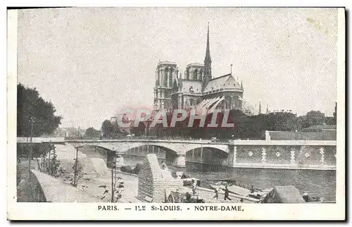 Cartes postales Paris Eglise Notre Dame Ile St Louis