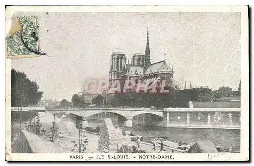 Cartes postales Paris Eglise Notre Dame Ile St Louis