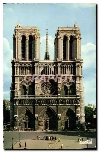 Ansichtskarte AK Paris Eglise Notre Dame Facade de la Cathedrale