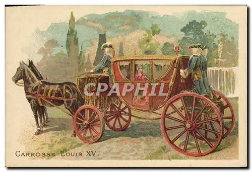 Chromo Carrosse Louis XV Chicoree Lervilles Cambrai