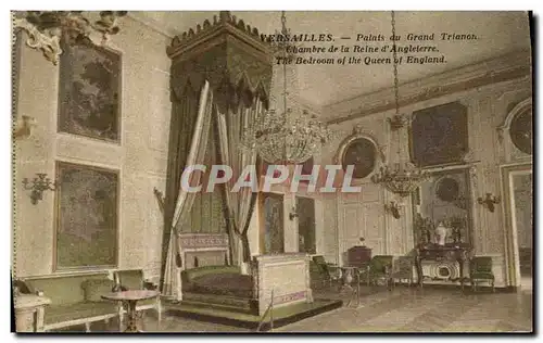 Ansichtskarte AK Versaailles Palais du Grand Trianon Chambre de la reine d Angleterre