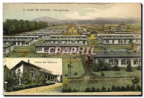 Cartes postales Camp De Bitche Vue Generale Militaria