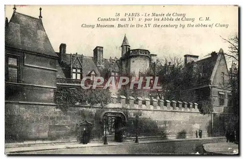 Cartes postales Paris Le Musee de Cluny