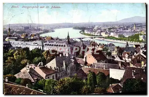 Cartes postales Basel Burgerspital mit St Johann