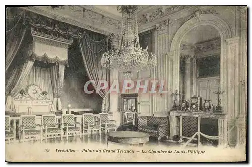 Ansichtskarte AK Versailles Palais Du Grand Trianon La Chambre de Louis Philippe