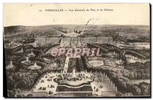 Ansichtskarte AK Versailles Vue Generale du Parc et du Chateau