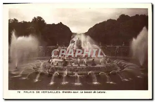 Cartes postales Versailles Palais De Versailles Grandes Eaux Le Bassin de