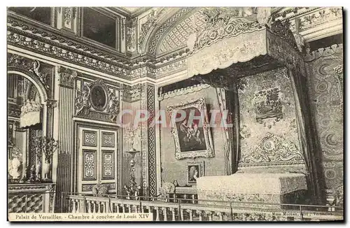 Ansichtskarte AK Versailles Chambre a Coucher de Louis XIV