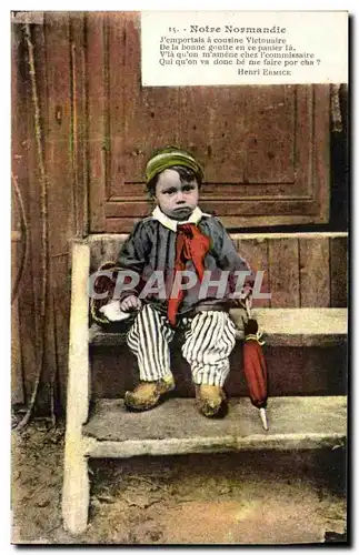 Cartes postales Notre Normandie Enfant Folklore