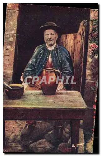 Cartes postales Notre Normandie Pittoresque Chez du cidre qui m plait Folklore Costume