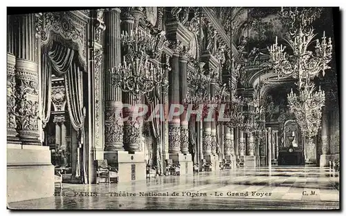 Cartes postales Paris Theatre National de l Opera Le Grand Foyer