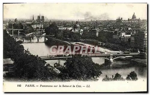 Ansichtskarte AK Paris Panorama sur la Seine et la Cite