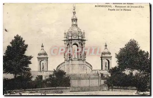 Cartes postales Bonsecours Monument de Jeaune d Arc Facade sur le Plateau