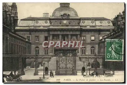 Ansichtskarte AK Paris Le Palais de Justice La Facade