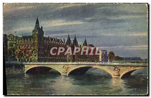 Cartes postales Paris En Flanant Le Palais de Justice et le pont au change