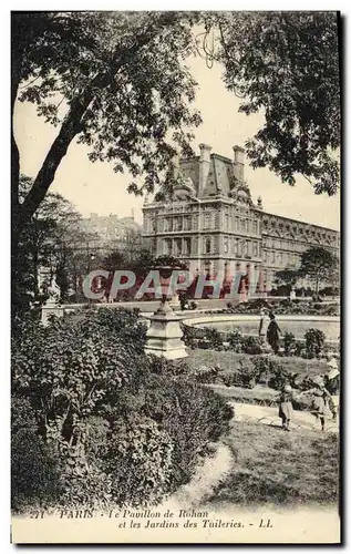 Ansichtskarte AK Paris Le Pavillon de Rohan et les Jardin des Tuileries