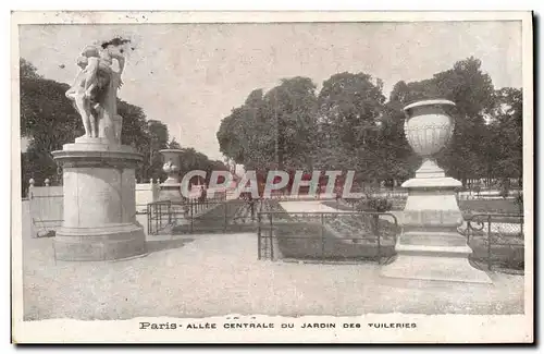 Ansichtskarte AK Paris Allee Centrale du Jardin des Tuileries