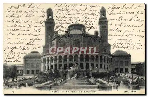 Cartes postales Paris Le Palais du Trocadero