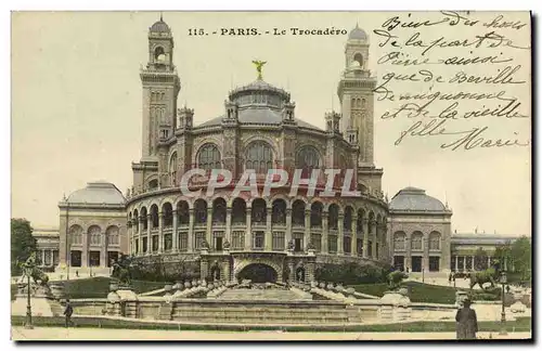 Cartes postales Paris Le Trocadero