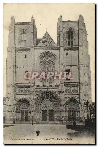 Cartes postales Nantes La Cathedrale