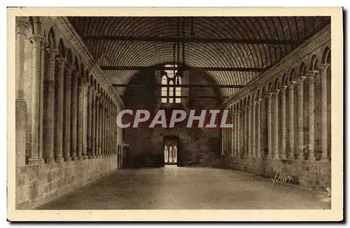 Cartes postales Mont Saint Michel Abbaye Refectoire des Moines