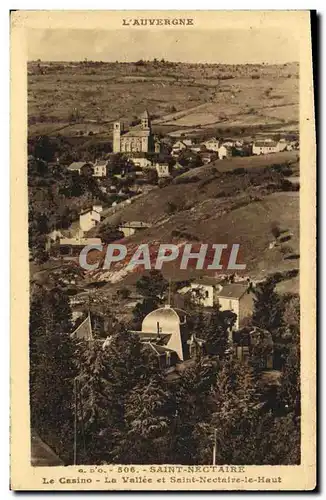 Ansichtskarte AK Saint Nectaire Le casino La vallee et Saint Nectaire le Haut