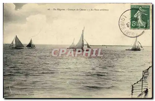 Cartes postales En Regates Groupe de Cotres Au vent arriere