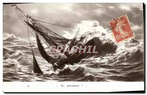 Cartes postales En Perdition Bateau