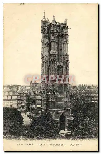 Cartes postales Paris La Tour Saint Jacques