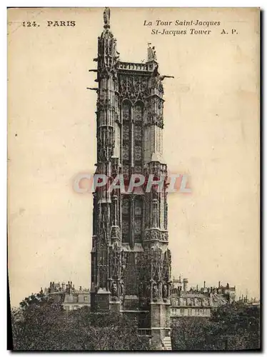 Cartes postales Paris La Tour Saint Jacques