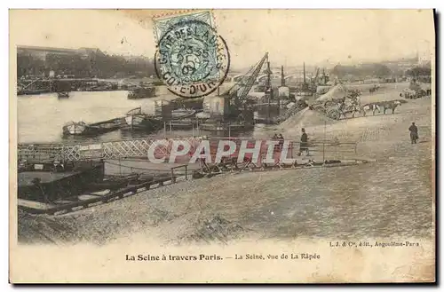 Ansichtskarte AK La Seine a Travers Paris La Seine Vue de la Rapee