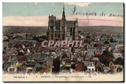 Cartes postales Amiens Vue generale