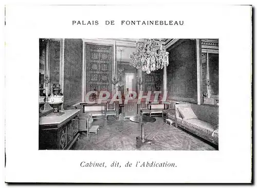 Ansichtskarte AK Palais de Fontainebleau Cabinet dit de l abdication