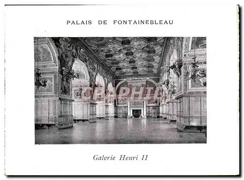 Ansichtskarte AK Palais de Fontainebleau Galerie Henri ll