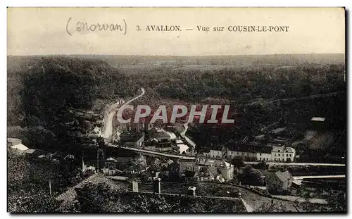 Cartes postales Avallon Vue sue Cousin Le Pont