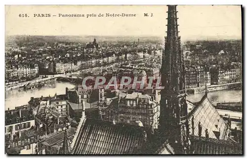 Ansichtskarte AK Paris Panorama pris de Notre Dame