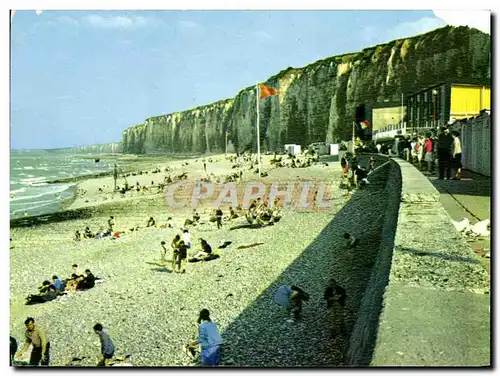 Cartes postales moderne Saint Valery En Caux La plage et les falaises