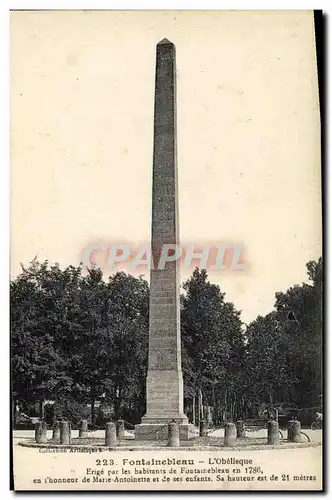 Cartes postales Fontainebleau L Obelisque