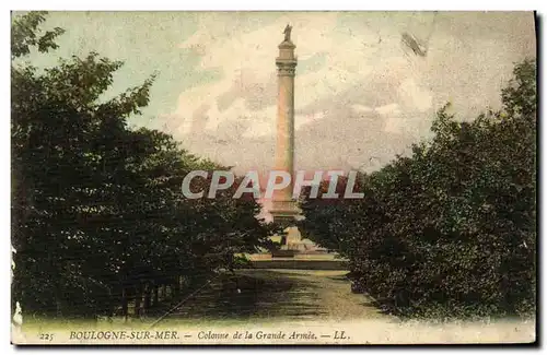 Cartes postales Boulogne sur Mer Colonne de la Grande Armee