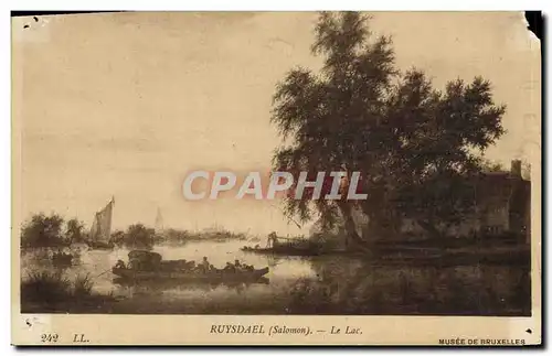 Cartes postales Ruysdael Le Lac Musee de Bruxelles