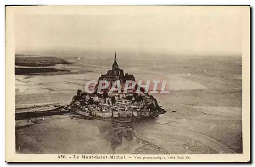 Cartes postales Le Mont Saint Michel Vue Panoramique cote Sud Est